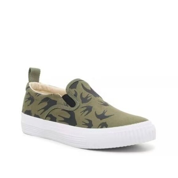 MCQ Alexander MCQueen Women's Swallow Olive Green Slip On Sneaker 41/ US 11 Size - Picture 1 of 5